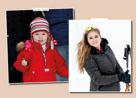 20 jaar geleden maakte prinses Amalia haar debuut in de sneeuw van Lech
