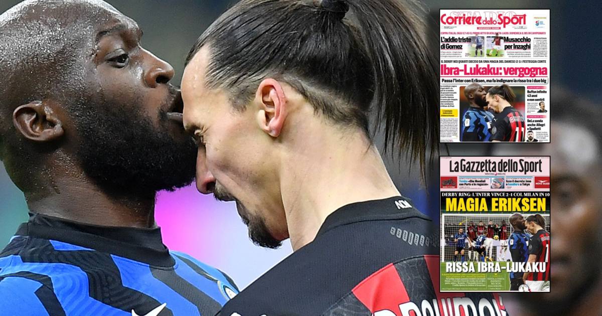 Lukaku and Zlatan dominate covers of Italian newspapers: 'Shame on you' | Foreign football ...
