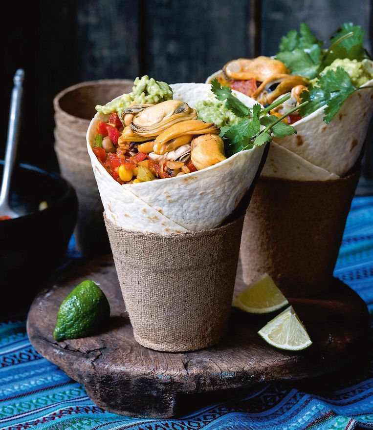 Jeroen Meus maakt Mexicaanse salade met mosselen uit het vuistje Nina