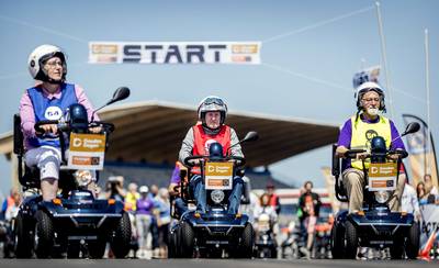 Senioren ongedeerd na ingrijpen bij NK Scootmobiel