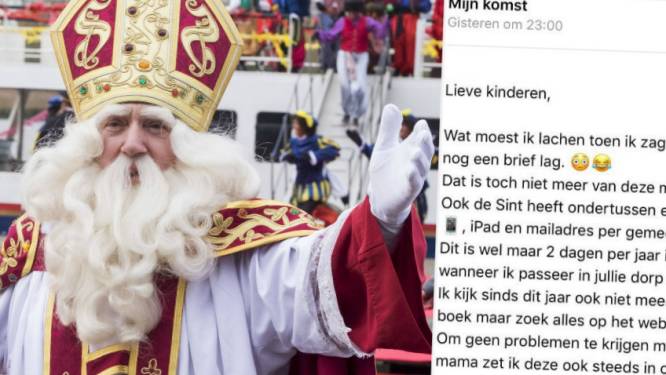 Fantastisch Deze Sinterklaas Van Hoboken Schreef De Leukste En Modernste Brief Het Leukste Van Het Web Hln Be