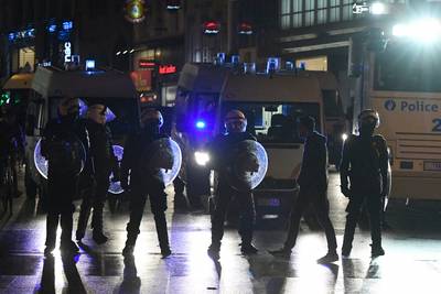 Weer rellen in Brussel, twaalf mensen opgepakt
