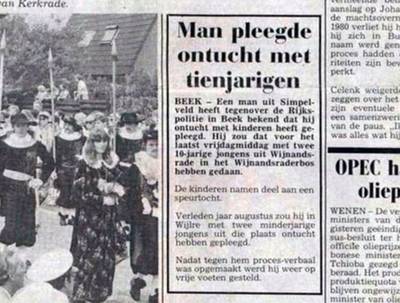 Dossier oude zedenzaak Brech duikt alsnog op