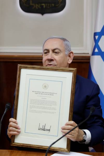 Israël wil dorp op Golanhoogten vernoemen naar Donald Trump