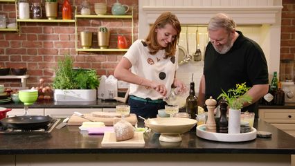 17. Croque monsieur soufflé met gezouten spek, compté en een eenvoudig bloemkoolsoepje (Wim Opbrouck)