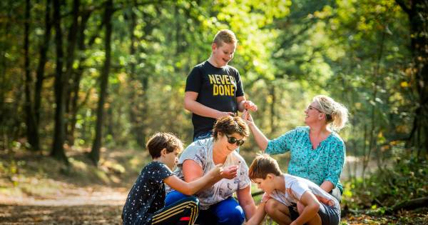 In korte broek het bos van Bergharen in: 'Voor het gevoel wordt het steeds later herfst'