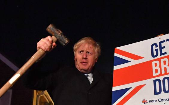Boris Johnson schermt met no deal-brexit