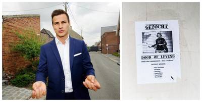 ‘Dood of levend’-poster wekt woede bij politicus: ‘Kweek eens ballen, laffe loser!’