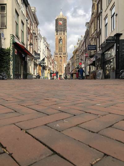 FOTOSERIE: Zo leeg waren de straten in spookstad Utrecht vandaag