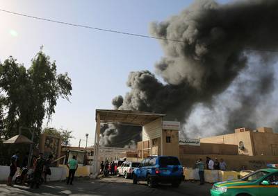 Iraaks depot met stembiljetten vat vlam