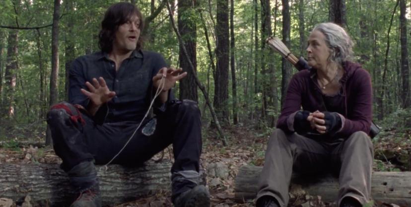 Daryl en Carol in het tiende seizoen van The Walking Dead
