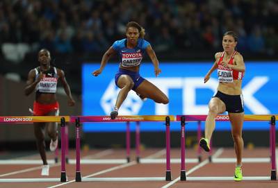 Carter pakt goud op 400 meter horden