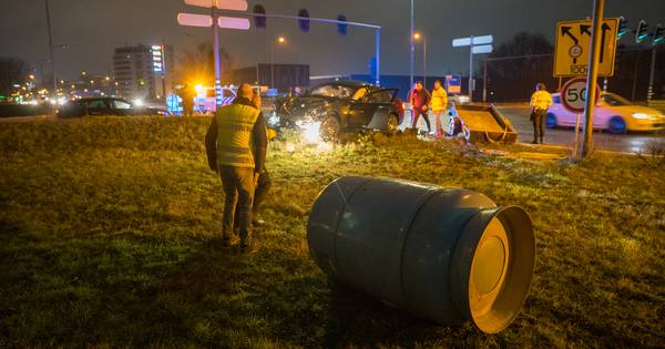 Vat gelanceerd bij botsing op afrit A1.