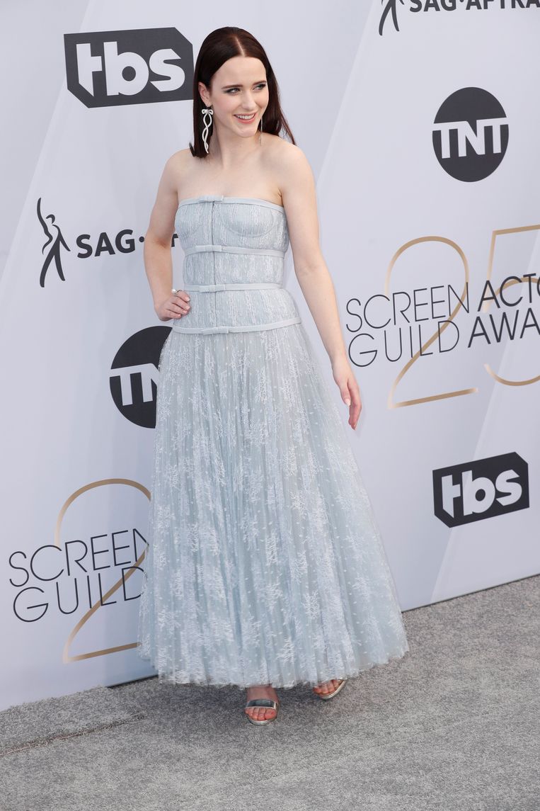 Actress Rachel Brosnahan in Dior Haute Couture