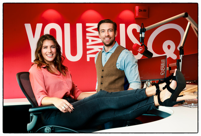 Mattie en Marieke tevreden na eerste ochtendshow op Qmusic ...