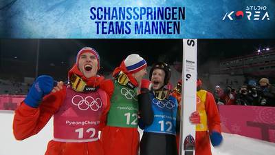 Noorse mannen pakken goud op de schans