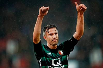 Iedereen geniet van rentree Robin van Persie