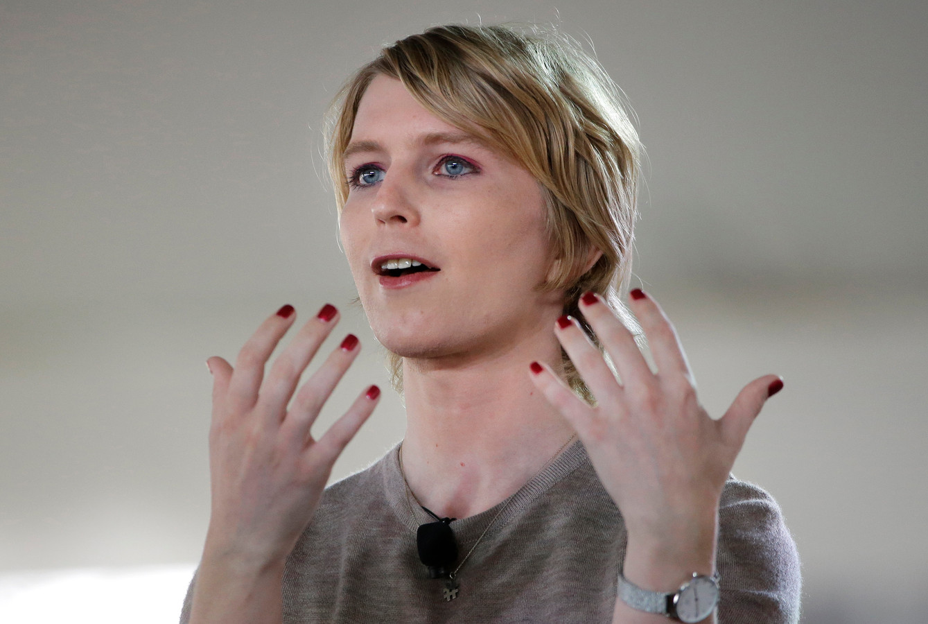Chelsea Manning gaat de Amerikaanse politiek in Foto AD.nl