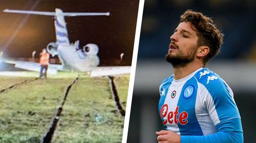 Dries Mertens komt met schrik vrij na mislukte landing met privéjet in Deurne