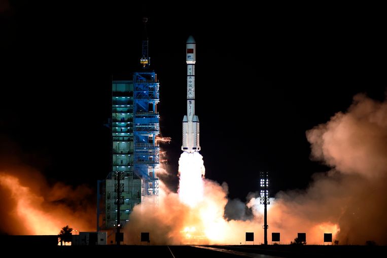 Tiangong-2 werd op 15 september 2016 gelanceerd. 