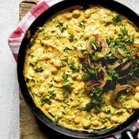 Curry met kikkererwten & boerenkool
