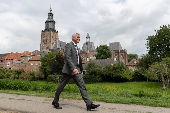 René Schutte, topman bij Gasunie, tegen het decor van zijn woonplaats Zutphen. ,,Lokale waterstofinitiatieven weten mij te vinden.”