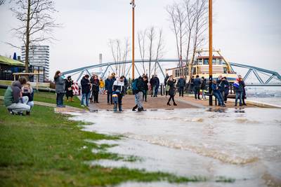 Het water in de rivieren gaat nu flink zakken, deze winter komt het zo hoog niet meer