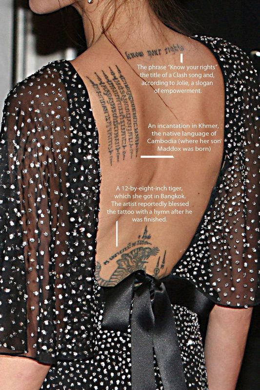 Que Signifient Les Tatoos D Angelina Jolie Home 7sur7 Be