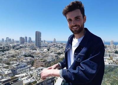 Duncan Laurence verkent Tel Aviv