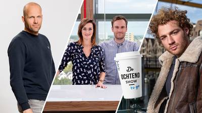 Misdaadjournalist Jens Olde Kalter en presentator Jamie Trenité te gast in De Ochtend Show to go