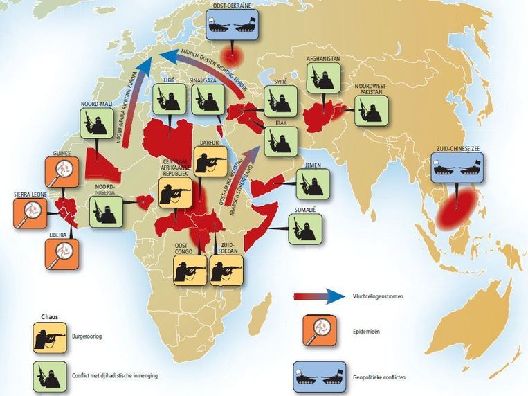 De wereld staat in brand, het Westen kijkt toe Trouw
