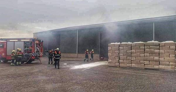 Brand in loods in Soerendonk