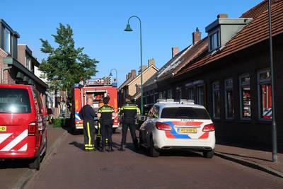 Gaslek in Oranjestraat in Gilze