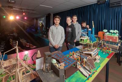 Scholieren bedenken stad van de toekomst