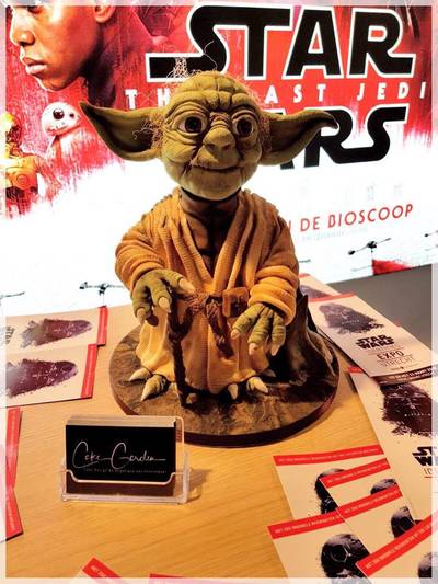 Yoda-taart waar Houtense vier dagen aan werkte, gestolen uit bioscoop