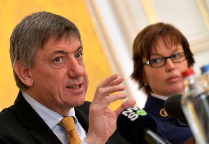 Jan Jambon et Catherine De Bolle en 2016.