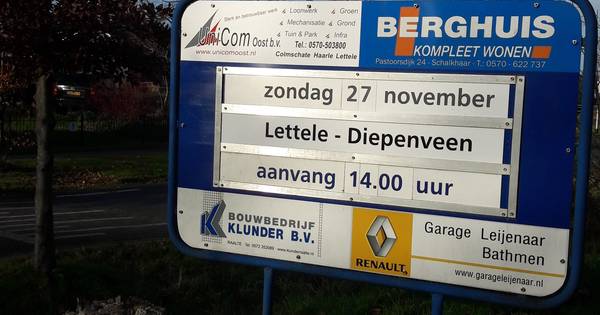 Live langs de zijlijn | Lettele - Diepenveen