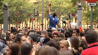 Tienduizenden Catalanen de straat op om te protesteren
