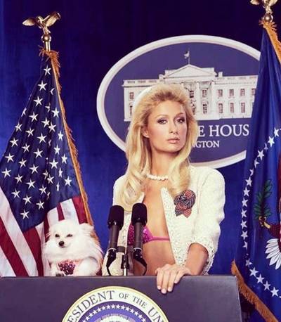 'Paris Hilton wil een gooi doen naar 'Roze' Huis'