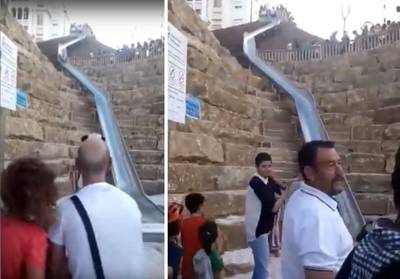 Spectaculaire glijbaan die twee straten verbindt moet al na één dag dicht na tal van ongelukken