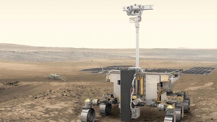 Een conceptfoto van ExoMars, die volgens ESA een meer aantrekkelijke naam verdient.