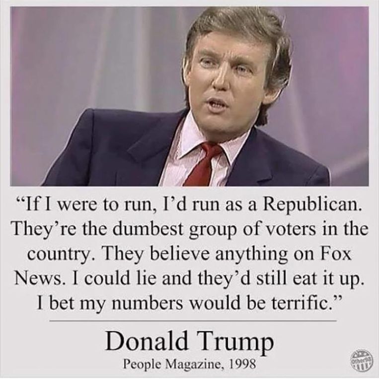 Noemde Trump de Republikeinen domste kiezers? De Volkskrant