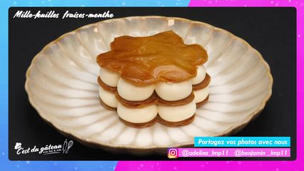 6. Mille-feuilles fraises-menthe