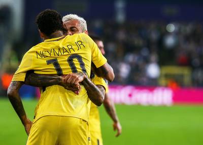 Makkelijke zege PSG bij Anderlecht, ruim zege bij jubileum Robben
