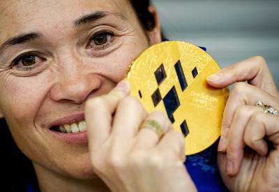 Snowboardster Bibian Mentel met prothese in Dancing with the Stars