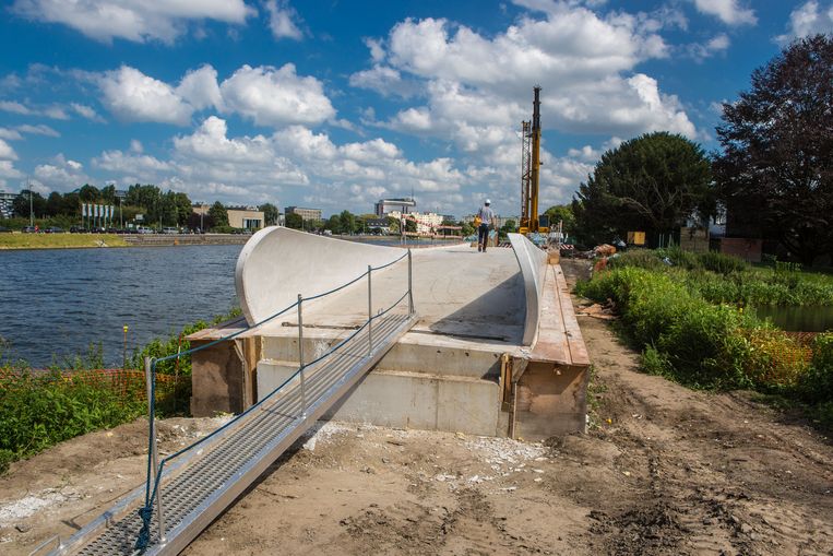Opbouw Brug Over Watersportbaan Gestart Gent Regio HLN