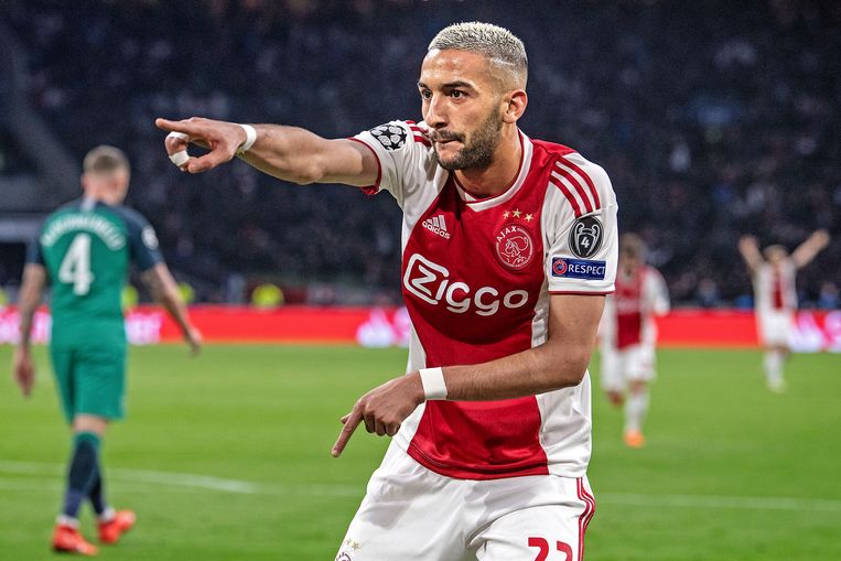 Het Europese succes van Ajax kon niet bestaan zonder Hakim Ziyech. Beeld Guus Dubbelman