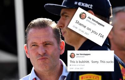Jos Verstappen woedend: 'Dit is bullshit, FIA ga je schamen'