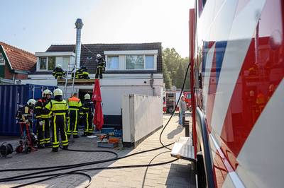Dak pizzeria in Breda deels gesloopt om brand te blussen